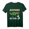 Kinder Dino T-Shirt zum 5. Geburtstag für Jungen - Dinosaurier Geschenk für 5-Jährige, klassisch geschnitten