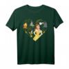 HapDog Disney Princess Belle Heart T-Shirt – Offizielles Beauty and the Beast Merchandise für Frauen, Mädchen und Fans