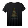 HapDog Xmas Merry Christmas T-Shirt – Festliches Tannenbaum Shirt mit Sternen für Familie & Weihnachtspartys