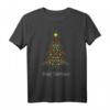 HapDog Xmas Merry Christmas T-Shirt – Festliches Tannenbaum Shirt mit Sternen für Familie & Weihnachtspartys