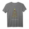 HapDog Xmas Merry Christmas T-Shirt – Festliches Tannenbaum Shirt mit Sternen für Familie & Weihnachtspartys