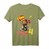 Kinder 4. Geburtstag Jungen - Ich bin schon 4 Jahre Cartoon Ninja T-Shirt für Geburtstag, Kindergarten & Geschenkideen