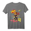 Kinder 4. Geburtstag Jungen - Ich bin schon 4 Jahre Cartoon Ninja T-Shirt für Geburtstag, Kindergarten & Geschenkideen