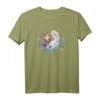 HapDog Frozen Anna & Elsa Sisters Floral Portrait T-Shirt - Offiziell lizenziertes Disney-Design