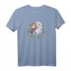 HapDog Frozen Anna & Elsa Sisters Floral Portrait T-Shirt - Offiziell lizenziertes Disney-Design