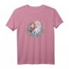 HapDog Frozen Anna & Elsa Sisters Floral Portrait T-Shirt - Offiziell lizenziertes Disney-Design