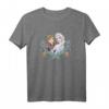 HapDog Frozen Anna & Elsa Sisters Floral Portrait T-Shirt - Offiziell lizenziertes Disney-Design