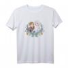 HapDog Frozen Anna & Elsa Sisters Floral Portrait T-Shirt - Offiziell lizenziertes Disney-Design
