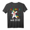Legendär seit 2012 Mädchen Einhorn T-Shirt | Geburtsgeschenk für Mädchen geboren 2012