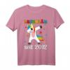 Legendär seit 2012 Mädchen Einhorn T-Shirt | Geburtsgeschenk für Mädchen geboren 2012