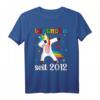 Legendär seit 2012 Mädchen Einhorn T-Shirt | Geburtsgeschenk für Mädchen geboren 2012