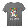 Legendär seit 2012 Mädchen Einhorn T-Shirt | Geburtsgeschenk für Mädchen geboren 2012