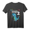 Kinder 2. Geburtstag Dino T-Rex Dinosaurier T-Shirt – Perfektes Geschenk für Zweijährige, Dino Thema