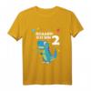 Kinder 2. Geburtstag Dino T-Rex Dinosaurier T-Shirt – Perfektes Geschenk für Zweijährige, Dino Thema