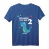 Kinder 2. Geburtstag Dino T-Rex Dinosaurier T-Shirt – Perfektes Geschenk für Zweijährige, Dino Thema