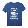 Papa Sohn Die Besten Komplizen Geschenk T-Shirt - Witziges und personalisiertes Vater-Sohn Geschenk mit Spruch