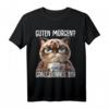 Kaffee Morgenmuffel Mitarbeiter Spruch Katze Lustig Geschenk T-Shirt – Humorvolles Outfit für Langschläfer und Arbeitskollegen