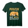 Lustiges Hund Schlafshirt - Positiv auf müde getestet für Morgenmuffel & Hundeliebhaber, perfektes Geschenk zum Chillen & Ausschlafen