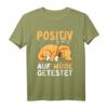 Lustiges Hund Schlafshirt - Positiv auf müde getestet für Morgenmuffel & Hundeliebhaber, perfektes Geschenk zum Chillen & Ausschlafen