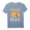 Lustiges Hund Schlafshirt - Positiv auf müde getestet für Morgenmuffel & Hundeliebhaber, perfektes Geschenk zum Chillen & Ausschlafen