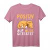 Lustiges Hund Schlafshirt - Positiv auf müde getestet für Morgenmuffel & Hundeliebhaber, perfektes Geschenk zum Chillen & Ausschlafen