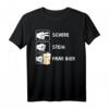 Lustiges Schere Stein Paar Bier T-Shirt für Malle & JGA - Perfekt für Junggesellenabschied, Party & Geburtstagsgeschenke