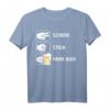 Lustiges Schere Stein Paar Bier T-Shirt für Malle & JGA - Perfekt für Junggesellenabschied, Party & Geburtstagsgeschenke