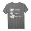 Lustiges Schere Stein Paar Bier T-Shirt für Malle & JGA - Perfekt für Junggesellenabschied, Party & Geburtstagsgeschenke