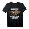 HapDog Spruch T-Shirt mit lustigem Faultier Spruch – Humorvolles Geschenk für Faulenzer, Morgenmuffel und Arbeitskollegen
