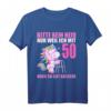 Lustiges 50. Geburtstag T-Shirt mit Einhorn – Humorvolles Geschenk für Männer und Frauen zum 50. Geburtstag