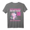 Lustiges 50. Geburtstag T-Shirt mit Einhorn – Humorvolles Geschenk für Männer und Frauen zum 50. Geburtstag