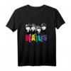 Kinder Die Beatles bunt T-Shirt - Offizielles Lizenzprodukt für kleine Beatles-Fans, bunte Band-Motiv