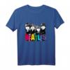 Kinder Die Beatles bunt T-Shirt - Offizielles Lizenzprodukt für kleine Beatles-Fans, bunte Band-Motiv