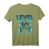 Kinder Gaming T-Shirt zum 10. Geburtstag - Level 10 Freigeschaltet mit Headset Motiv für Jungen und Mädchen