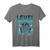 Kinder Gaming T-Shirt zum 10. Geburtstag - Level 10 Freigeschaltet mit Headset Motiv für Jungen und Mädchen