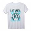 Kinder Gaming T-Shirt zum 10. Geburtstag - Level 10 Freigeschaltet mit Headset Motiv für Jungen und Mädchen