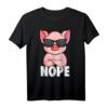 Schweine Nope Schweinchen Kinder Mädchen T-Shirt – Lustiges Schweine Design für Landwirte, Züchter & Schweine Liebhaber als Geschenkidee