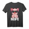 Schweine Nope Schweinchen Kinder Mädchen T-Shirt – Lustiges Schweine Design für Landwirte, Züchter & Schweine Liebhaber als Geschenkidee