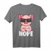 Schweine Nope Schweinchen Kinder Mädchen T-Shirt – Lustiges Schweine Design für Landwirte, Züchter & Schweine Liebhaber als Geschenkidee