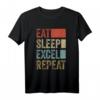 Vintage Retro Eat Sleep Excel Repeat Geschenk - Lustiges Excel T-Shirt für Männer, Frauen und Kinder, perfekt für Büro, Programmierung & Nerds