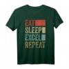 Vintage Retro Eat Sleep Excel Repeat Geschenk - Lustiges Excel T-Shirt für Männer, Frauen und Kinder, perfekt für Büro, Programmierung & Nerds
