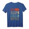 Vintage Retro Eat Sleep Excel Repeat Geschenk - Lustiges Excel T-Shirt für Männer, Frauen und Kinder, perfekt für Büro, Programmierung & Nerds