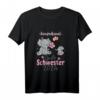 Kinder Große Schwester 2024 Elefanten Baby Verkündung T-Shirt – Originelles Geschenk zur Schwangerschafts- und Babyankündigung
