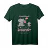 Kinder Große Schwester 2024 Elefanten Baby Verkündung T-Shirt – Originelles Geschenk zur Schwangerschafts- und Babyankündigung