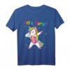 Einhorn Lets Party Outfit Damen & Mädchen – Lustiges Tanzendes Einhorn T-Shirt für Geburtstags-, Mottoparty, Weihnachtsfeier & Junggesellenabschied