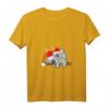 Lustiges Faultier & Baby Koala Mama Bär Nickerchen T-Shirt mit V-Ausschnitt – Weihnachtsgeschenk für Tierliebhaber und Faultier-Fans