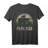 Papa Bär 2 Jungten Vater T-Shirt - Lustiges Vatertags Geschenk mit Bärmotiv für Papa und Vater