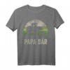 Papa Bär 2 Jungten Vater T-Shirt - Lustiges Vatertags Geschenk mit Bärmotiv für Papa und Vater