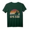 Retro Opa Bär mit vier Enkeln - Hoch 4 Opa T-Shirt für Großväter & Familiengeschenk