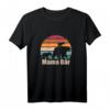 Mama Bär von 2 Kindern Muttertag T-Shirt - Hoch 2 Mama Geschenk für Zweifachmütter